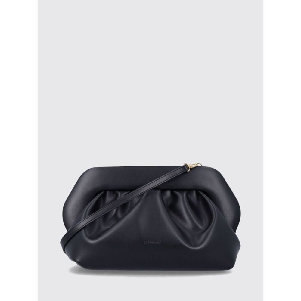 Themoire Women Bios Draped Vegan Leather Clutch Themoire With Strap